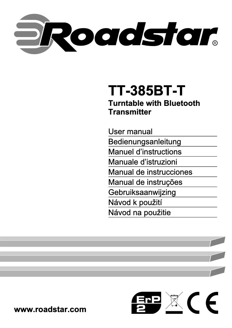 Imagen de la primera página del manual del dispositivo TT-385BT-T