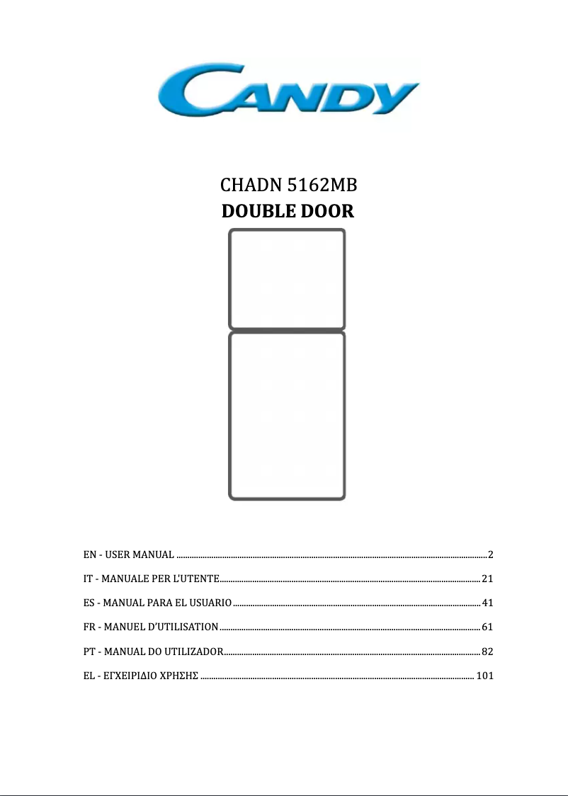 Imagen de la primera página del manual del dispositivo CHADN 5162MB