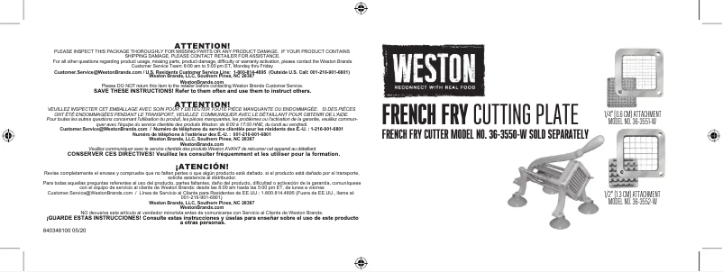 Imagen de la primera página del manual del dispositivo 36-3553-W