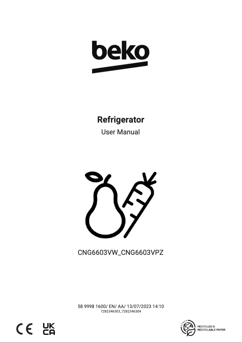 Imagen de la primera página del manual del dispositivo CNG6603VPZ