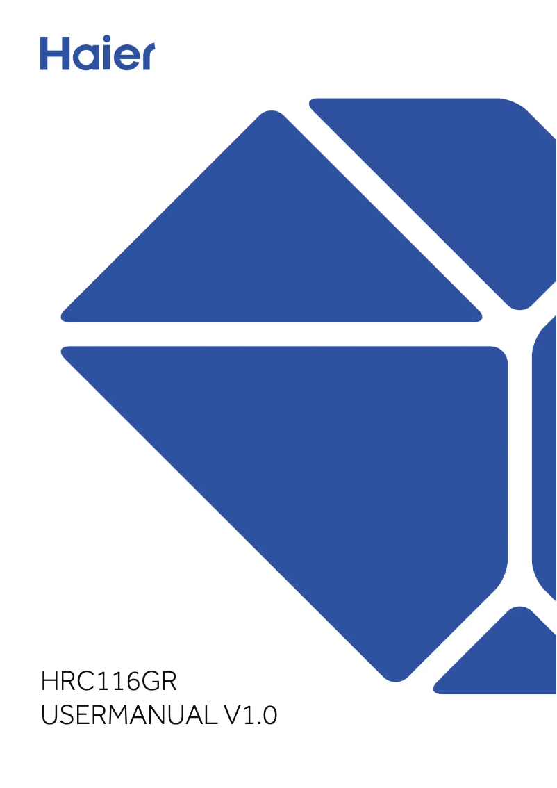 Página 1 del manual Manual de usuario Haier HR-C1162