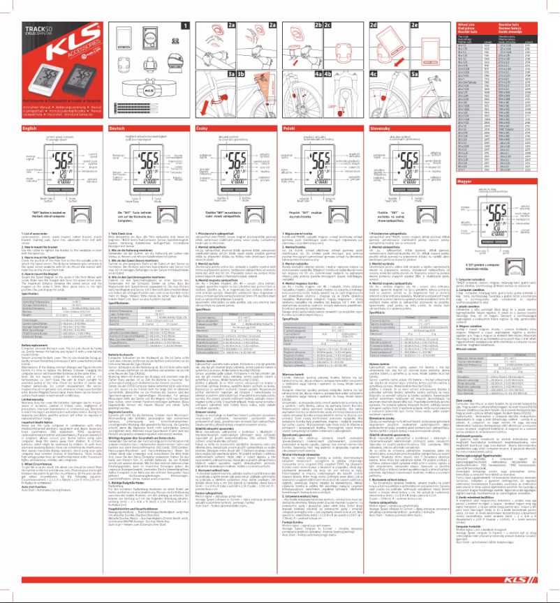 Imagen de la primera página del manual del dispositivo Track 50