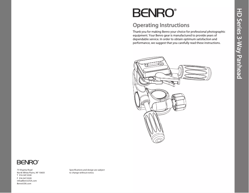 Imagen de la primera página del manual del dispositivo HD2A