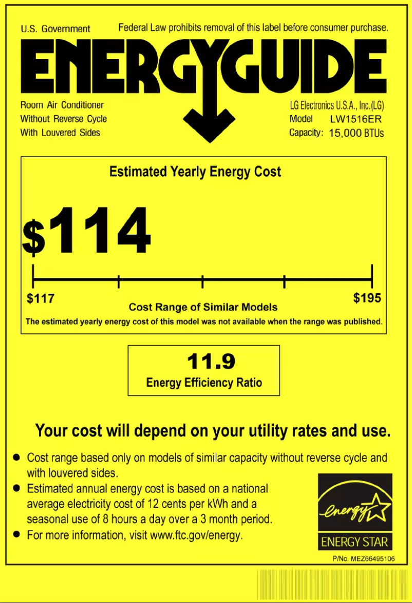 Imagen de la primera página del manual del dispositivo LW1516ER