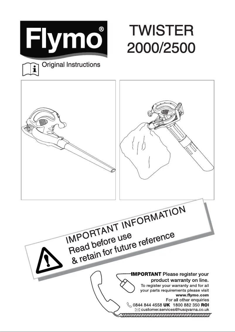 Página nº 1 - Manual de usuario Flymo Twister 2500