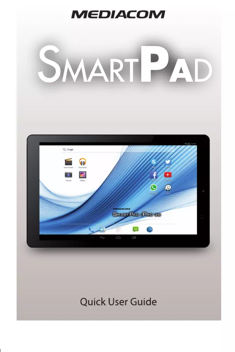 Imagen de la primera página del manual del dispositivo SmartPad 10.1 HD iPro 111 3G