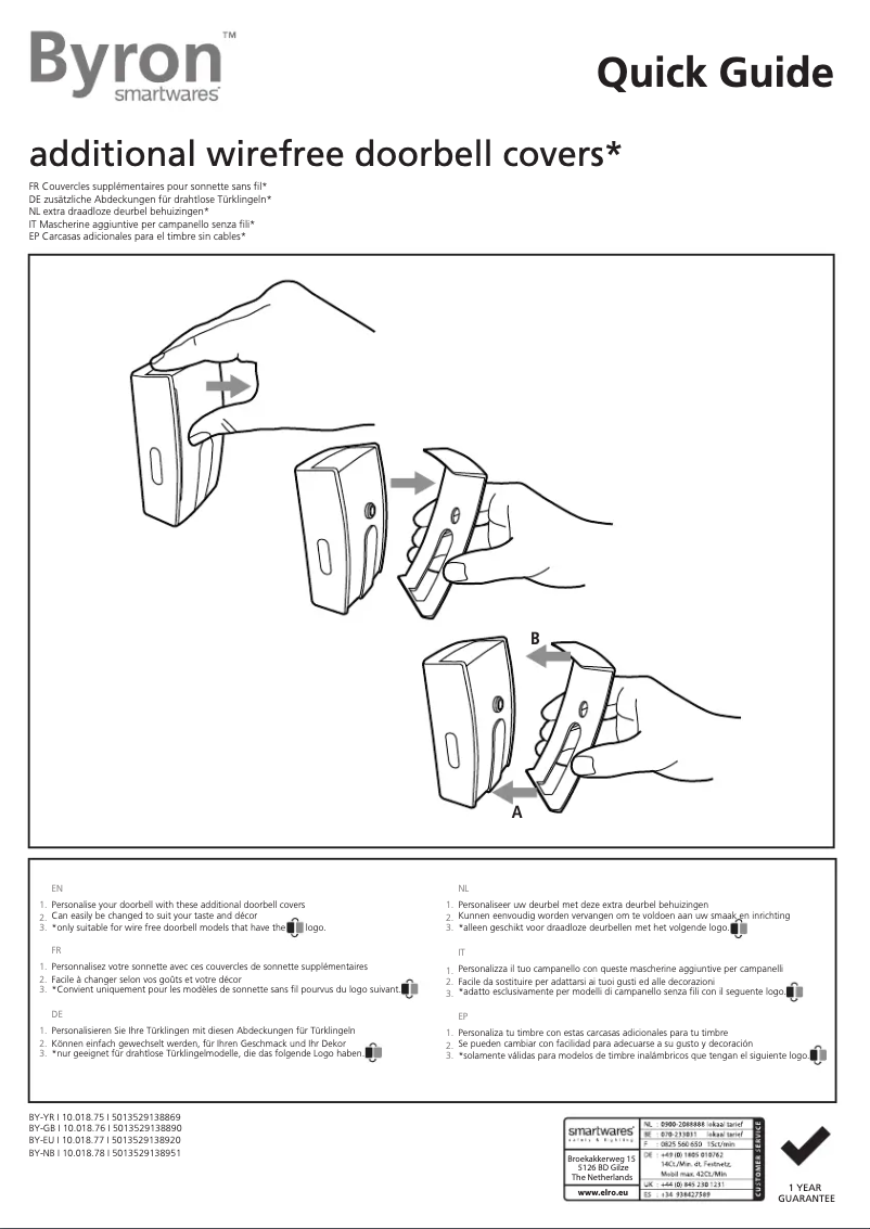 Imagen de la primera página del manual del dispositivo 10.018.76
