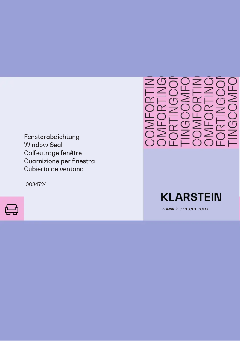Página 1 del manual Manual de usuario Klarstein Window Sealing Set