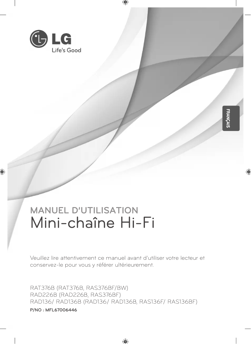 Página nº 1 - Manual de usuario LG RAD136