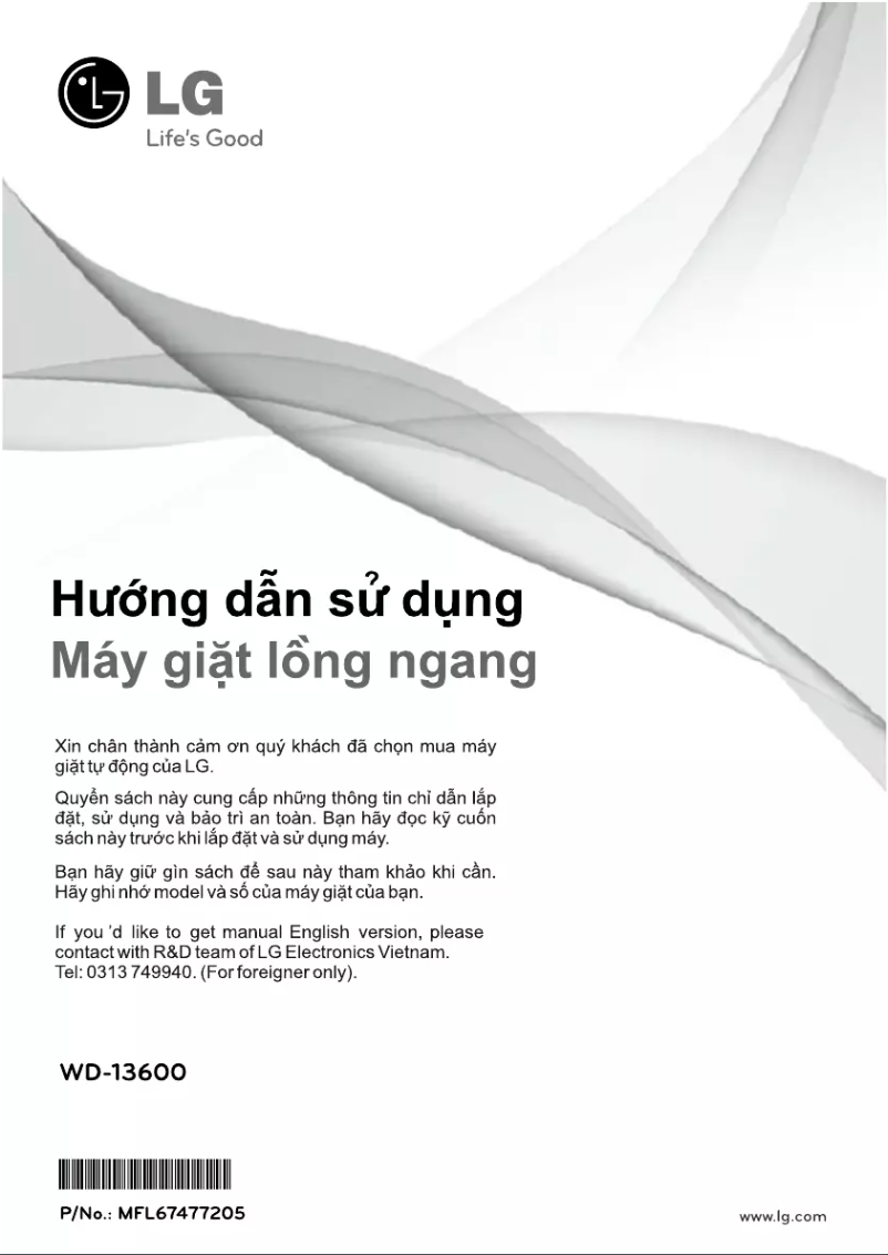 Imagen de la primera página del manual del dispositivo WD-13600