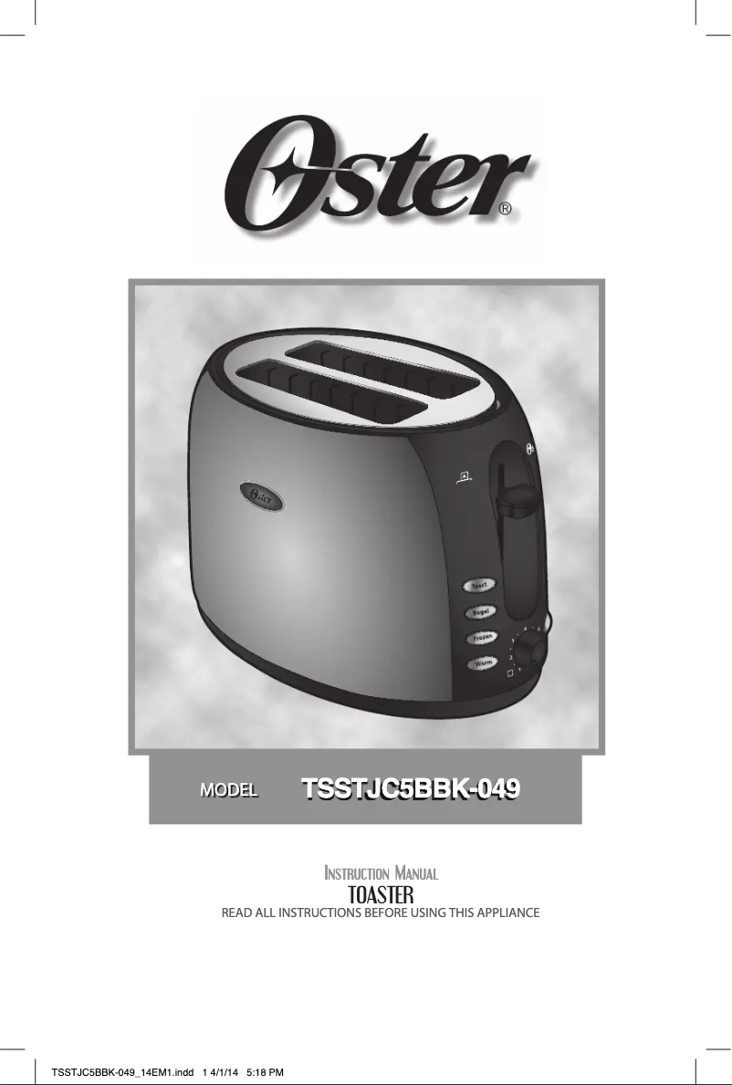 Imagen de la primera página del manual del dispositivo TSSTJC5BBK