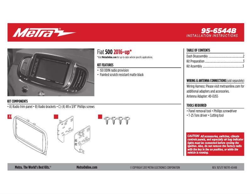Página 1 del manual Manual de usuario Metra 95-6544B