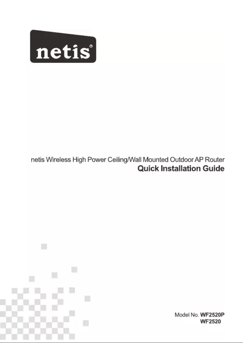 Imagen de la primera página del manual del dispositivo WF2520P