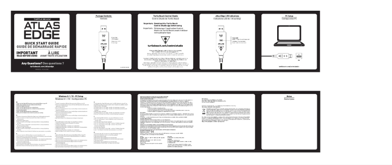 Imagen de la primera página del manual del dispositivo Atlas Edge