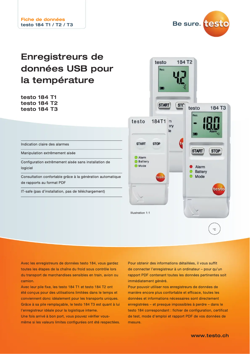 Imagen de la primera página del manual del dispositivo 184 T1
