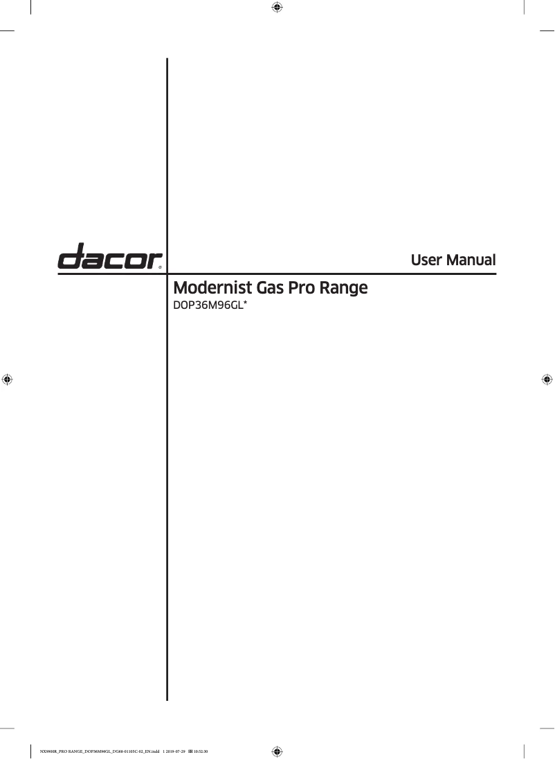 Imagen de la primera página del manual del dispositivo DOP36M96GLS