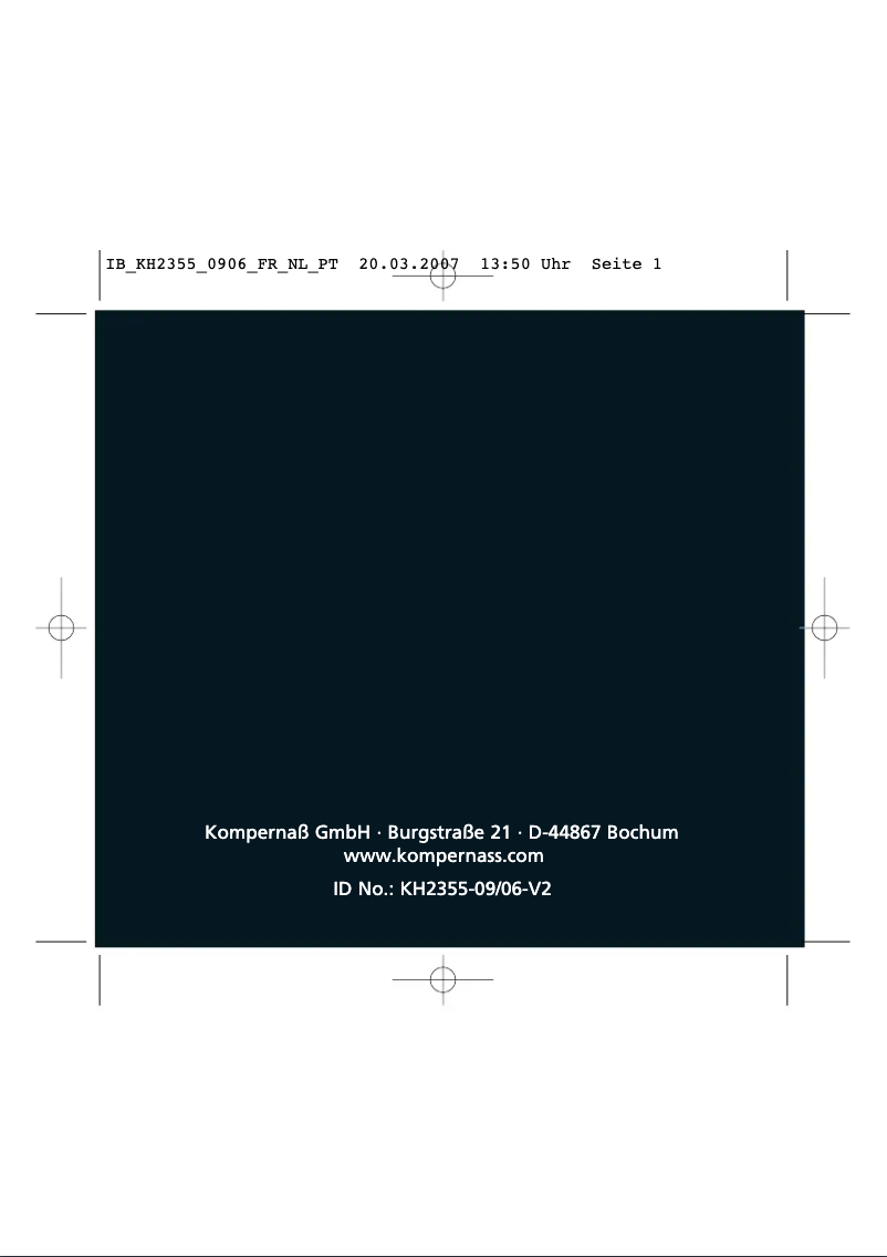 Imagen de la primera página del manual del dispositivo KH2355