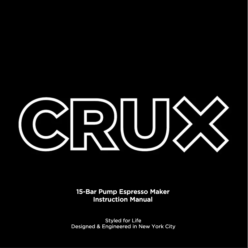 Página 1 del manual Manual de usuario CRUX CRUX006