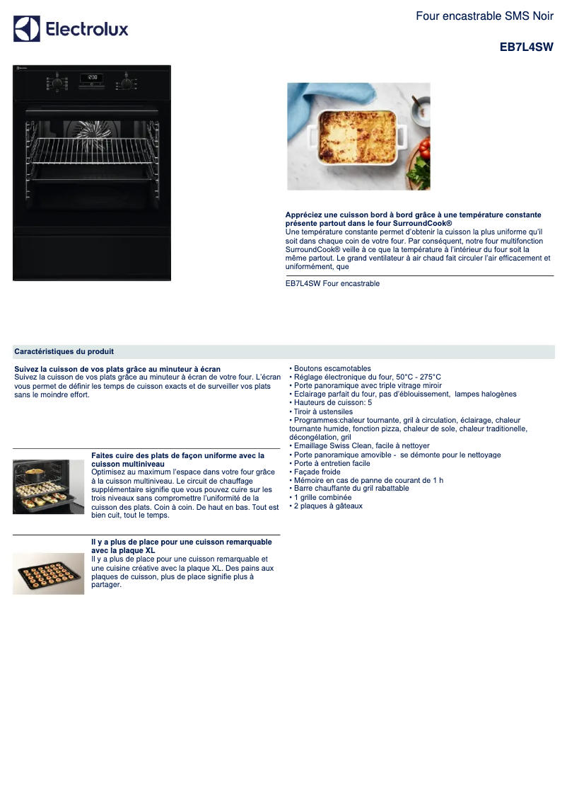 Imagen de la primera página del manual del dispositivo EB7L4SW