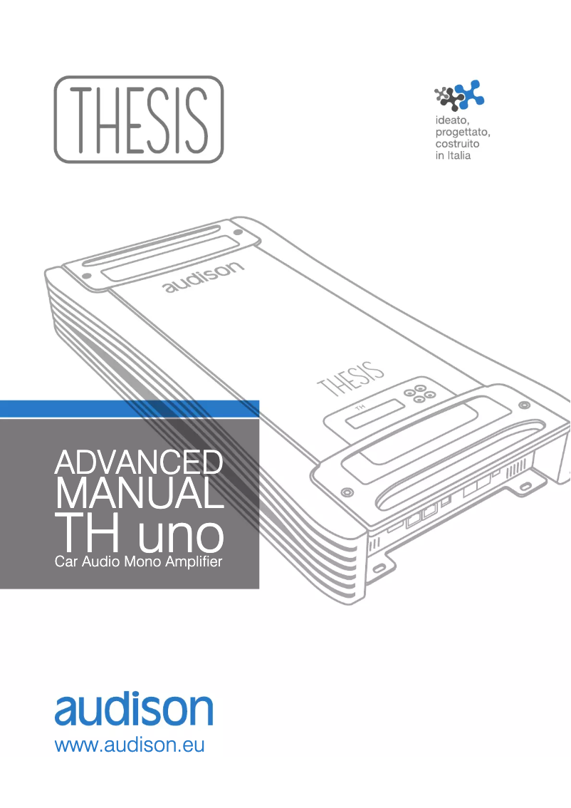 Imagen de la primera página del manual del dispositivo Thesis TH uno