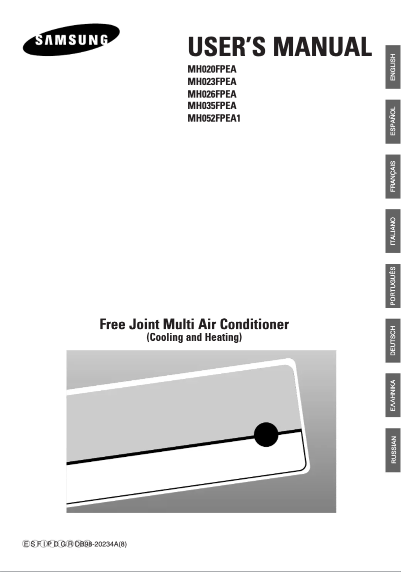 Imagen de la primera página del manual del dispositivo MH026FPEA