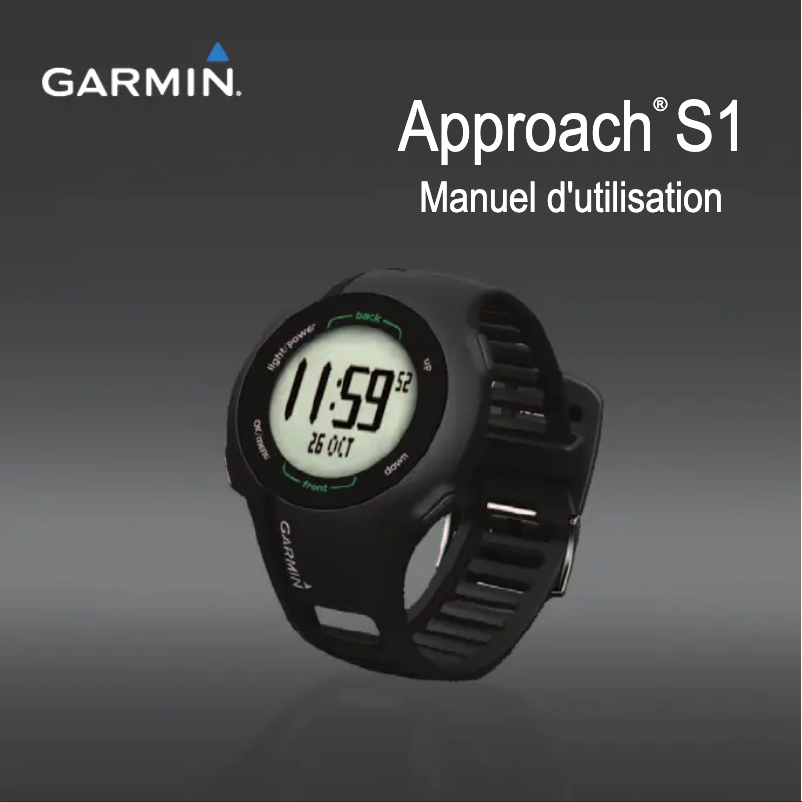 Página nº 1 - Manual de usuario Garmin Approach S1