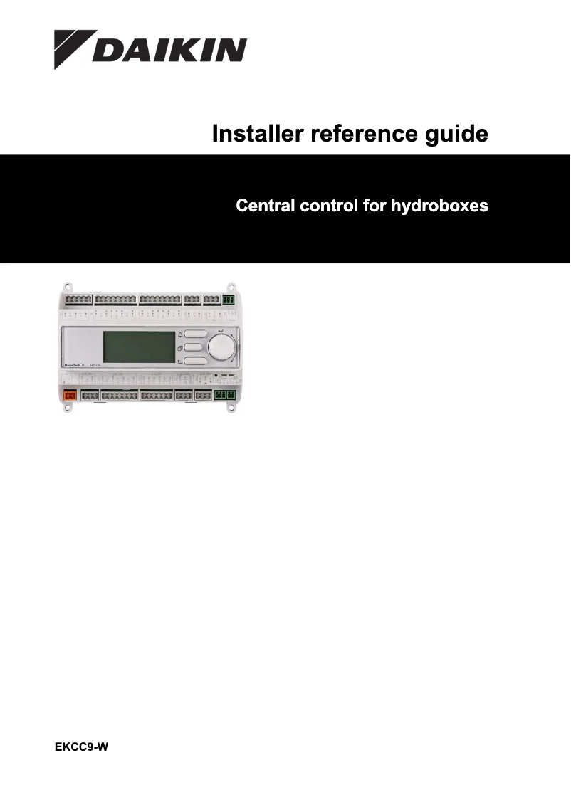 Imagen de la primera página del manual del dispositivo EKCC9