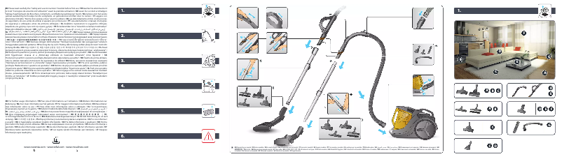 Imagen de la primera página del manual del dispositivo X-Trem Power Cyclonic RO6921EA