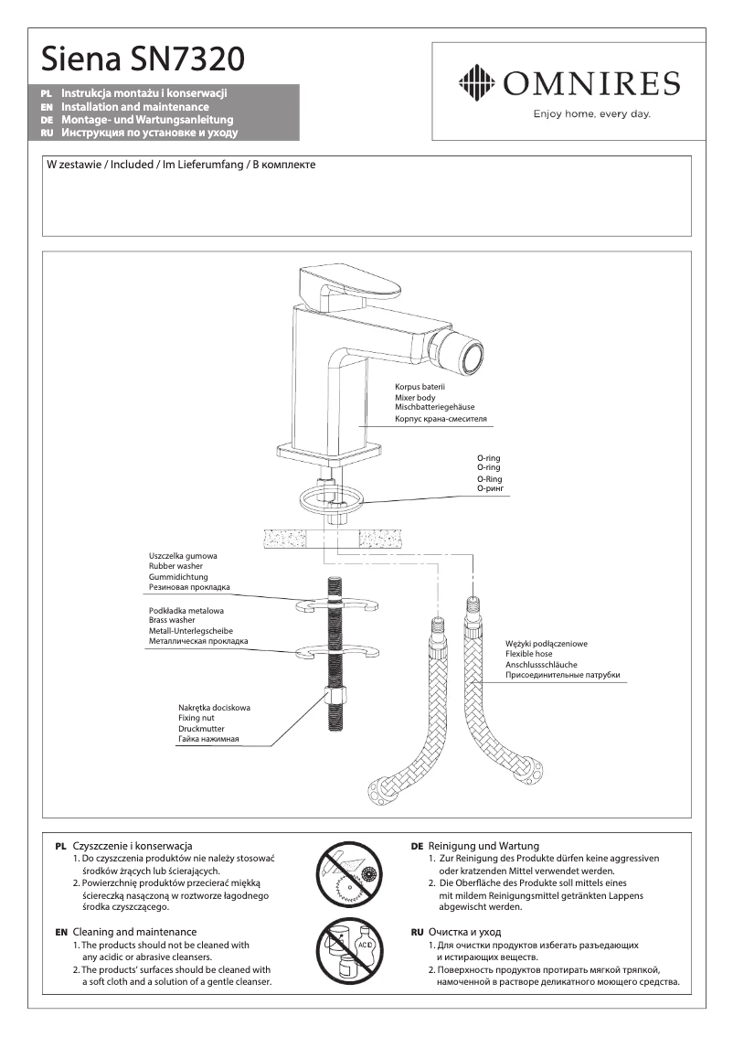 Página nº 1 - Manual de usuario Omnires Siena SN7320