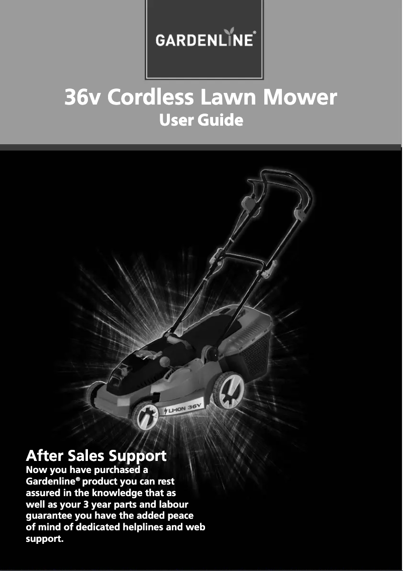 Página nº 1 - Manual de usuario Gardenline GL-CM 36 Li