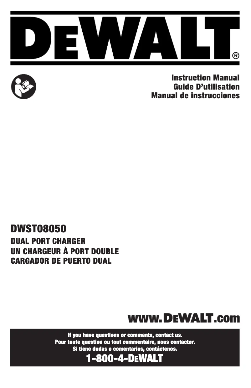 Imagen de la primera página del manual del dispositivo DWST08050