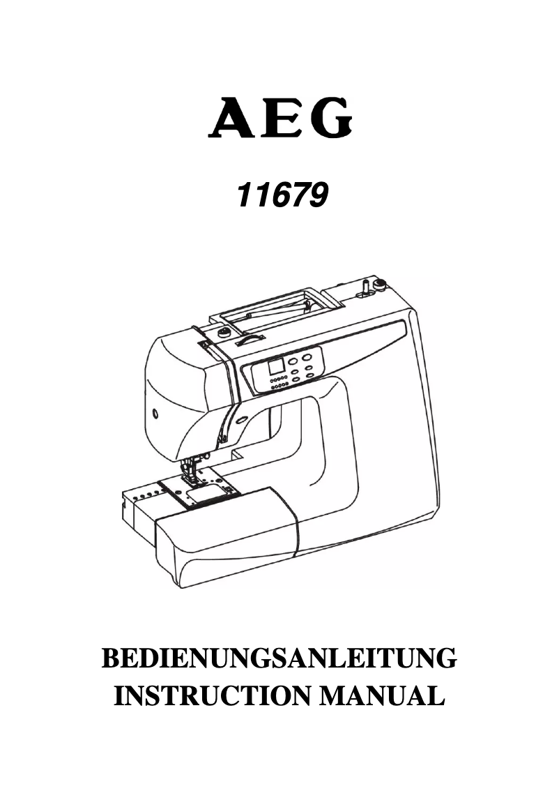 Página 1 del manual Manual de usuario AEG 11679