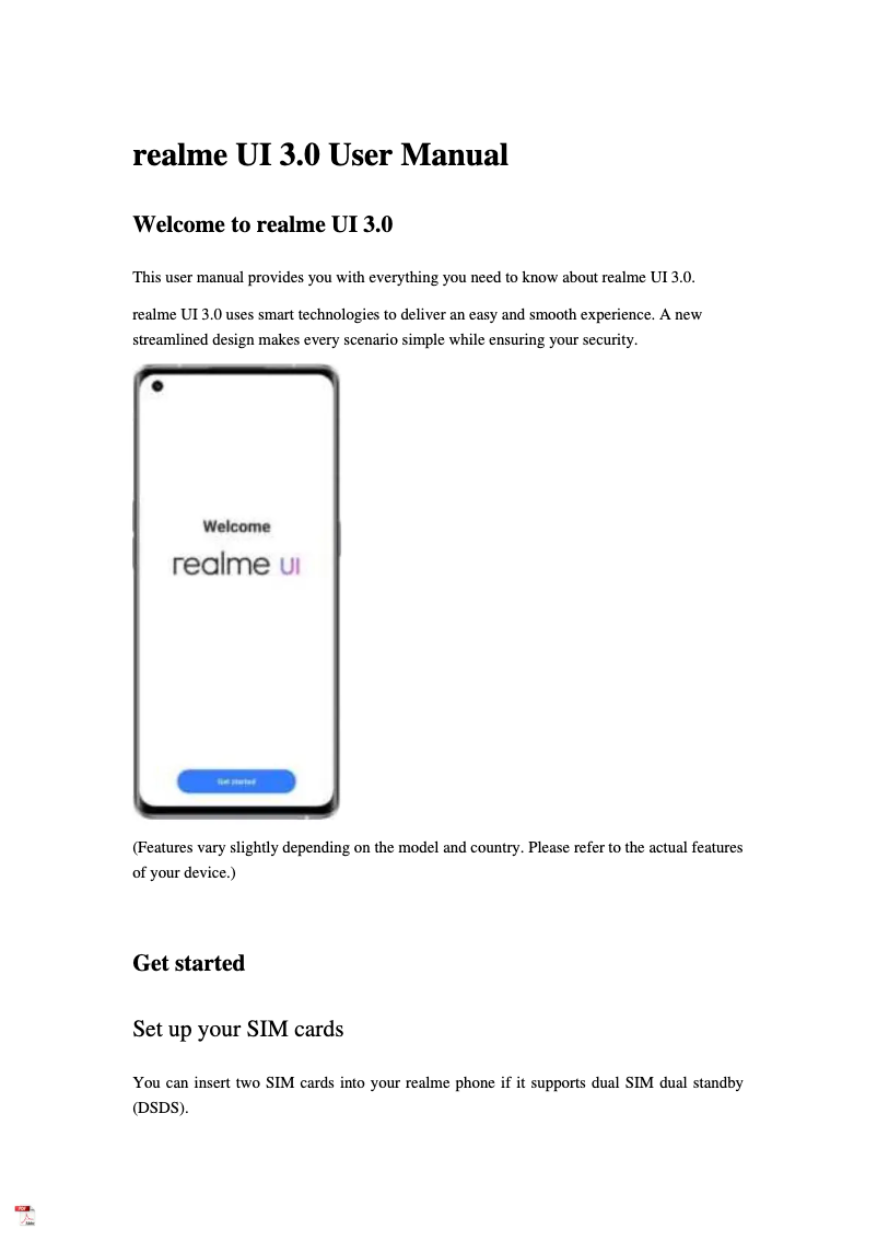 Página nº 1 - Manual de usuario Realme Q5 Pro Link Click