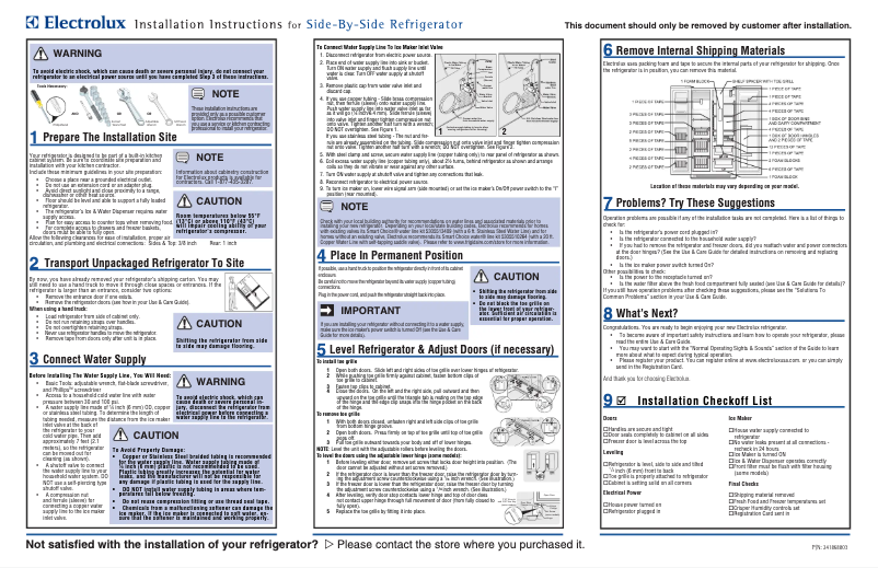 Imagen de la primera página del manual del dispositivo EW23CS75QS