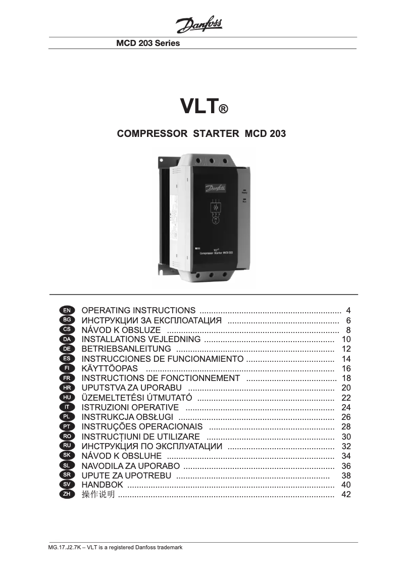 Página nº 1 - Guía de instalación Danfoss VLT MCD 202