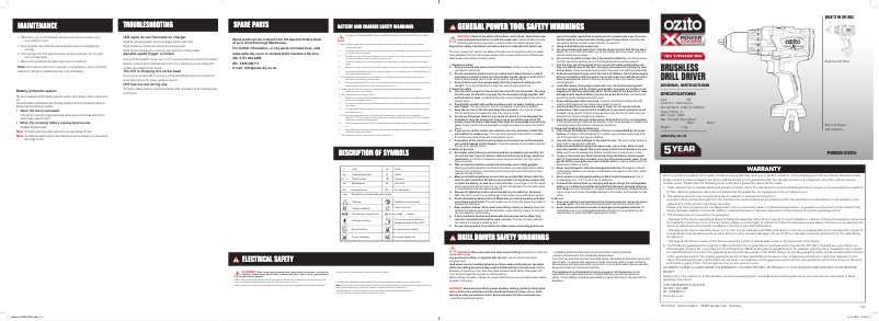 Imagen de la primera página del manual del dispositivo PXBDS-220U