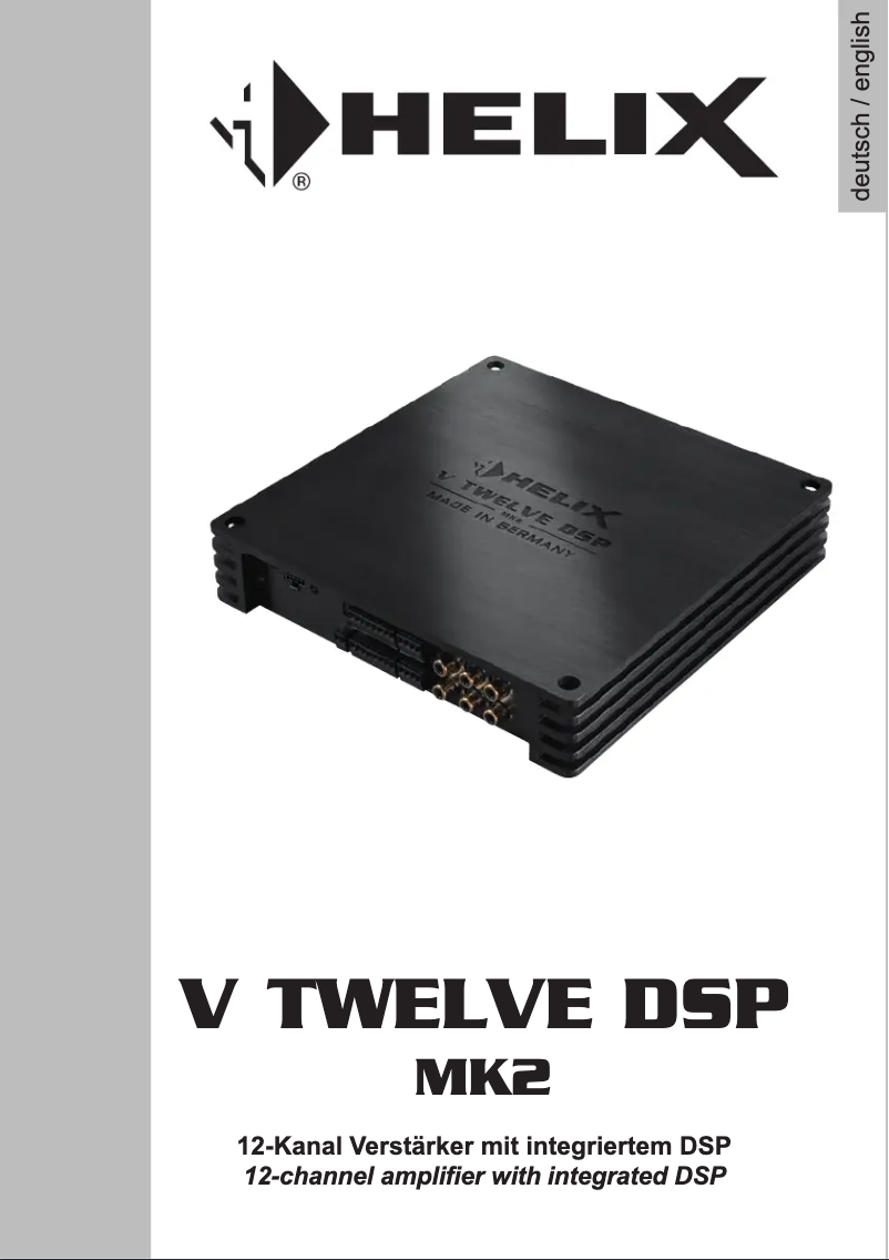Imagen de la primera página del manual del dispositivo V TWELVE DSP MK2