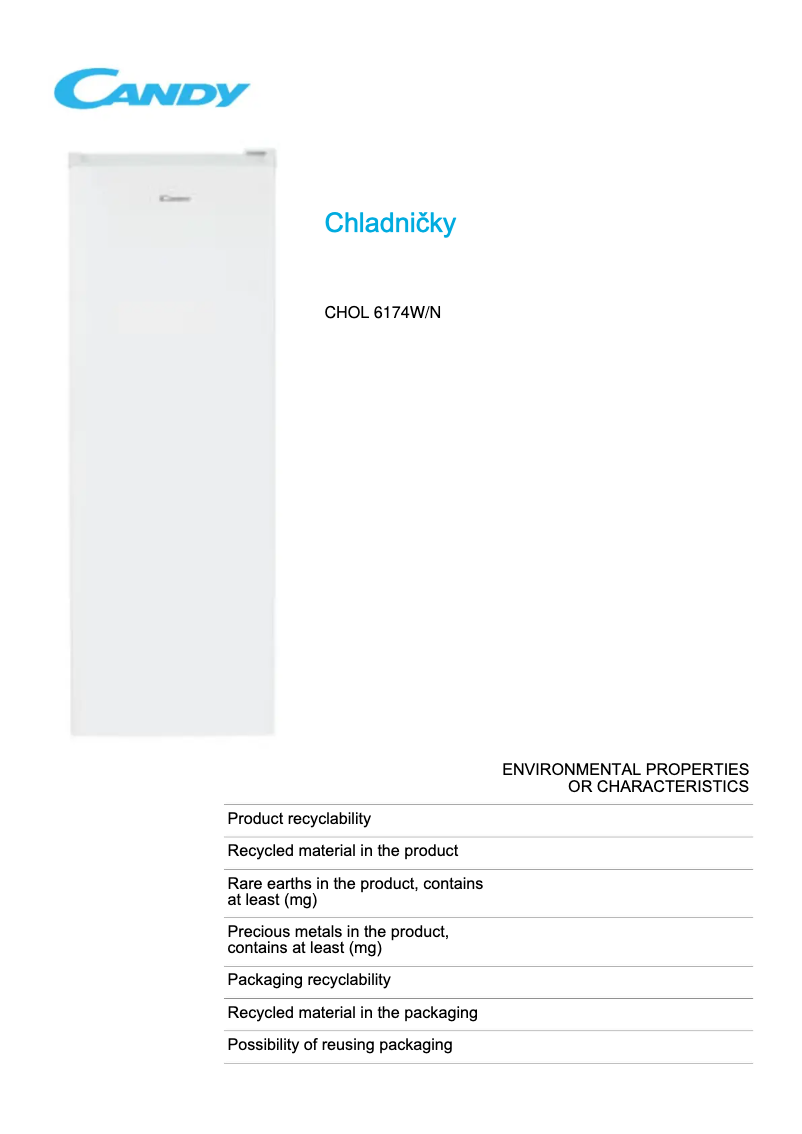 Imagen de la primera página del manual del dispositivo CHOL 6174W/N