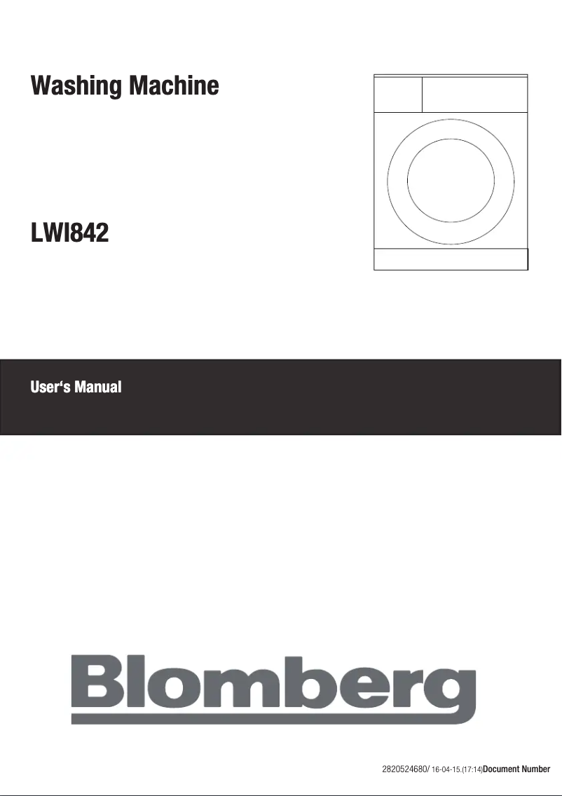 Imagen de la primera página del manual del dispositivo LWI 842