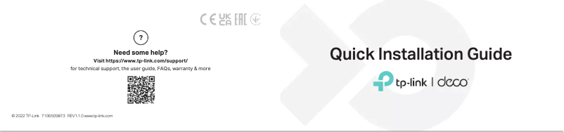 Imagen de la primera página del manual del dispositivo Deco X50-5G