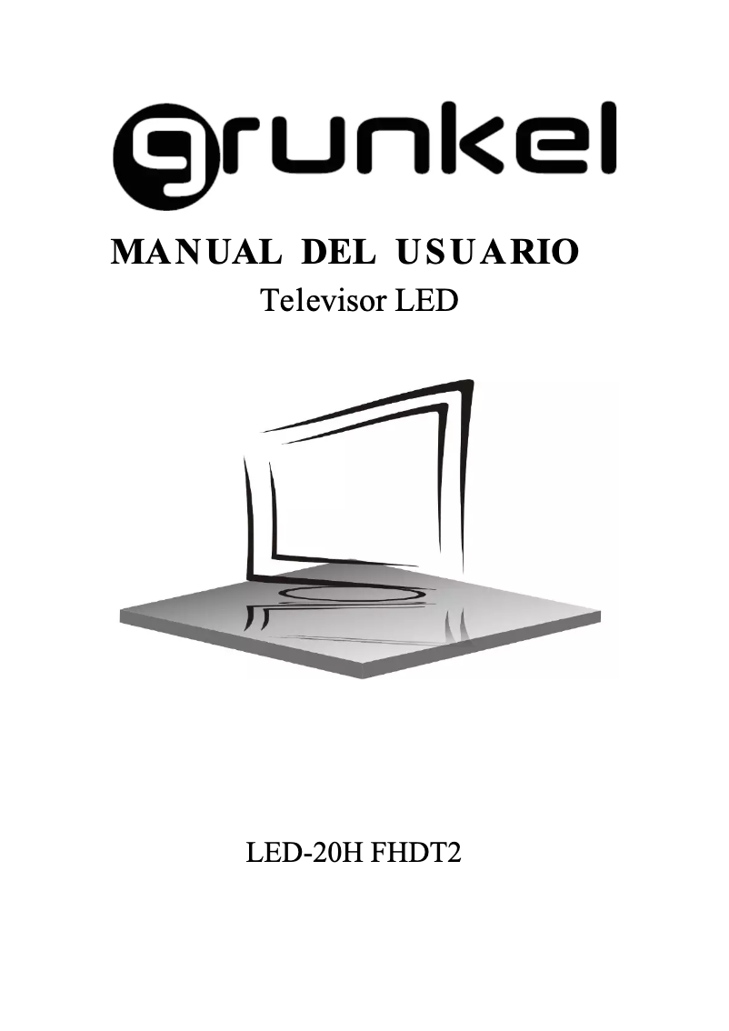 Página 1 del manual Manual de instrucciones Grunkel LED-20H HDT2