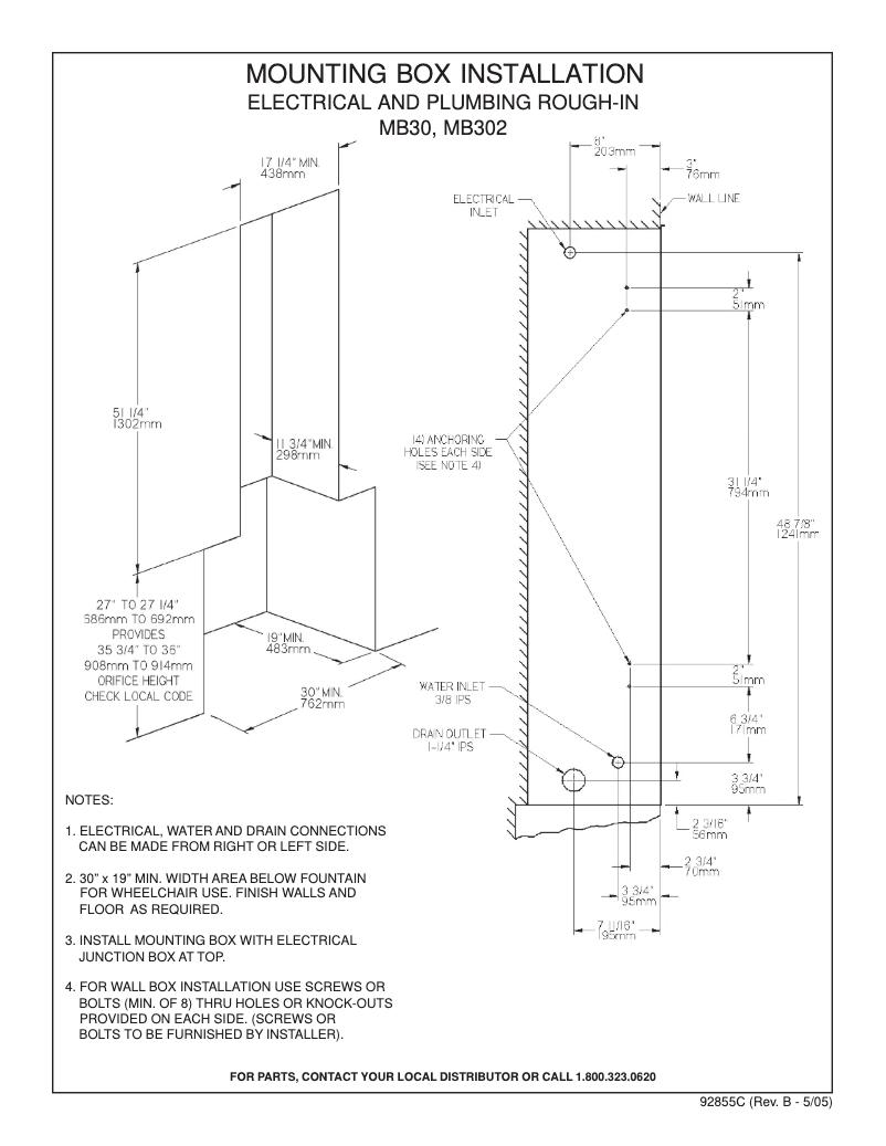 Página 1 del manual Manual de usuario Elkay MB30