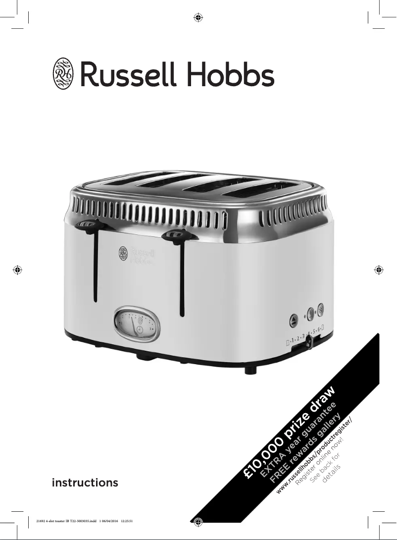 Página 1 del manual Manual de usuario Russell Hobbs Retro 21692