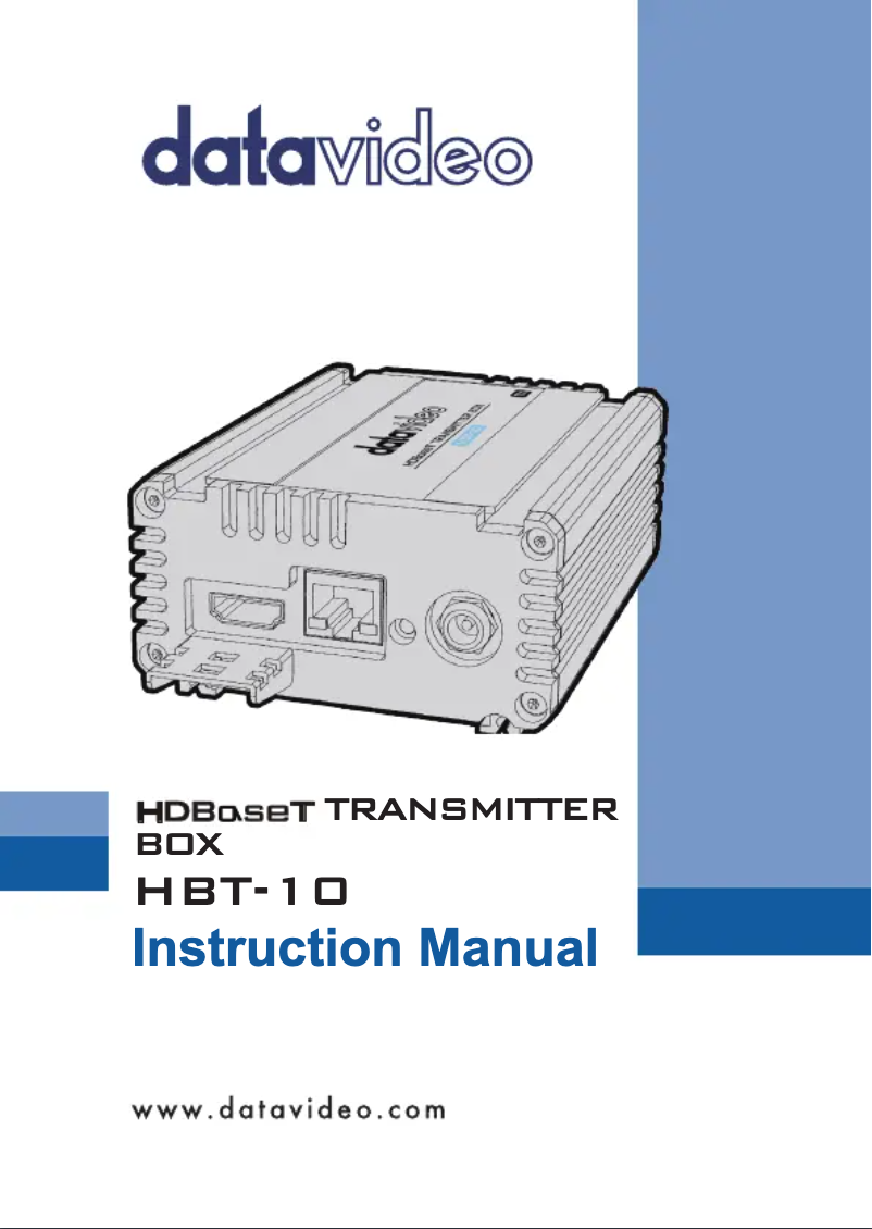 Página 1 del manual Manual de usuario DataVideo HBT-10