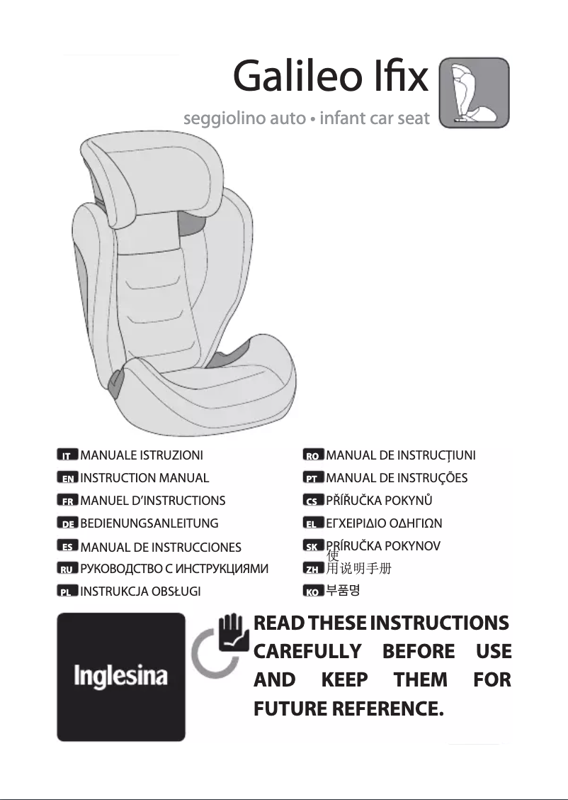 Página 1 del manual Manual de usuario Inglesina Galileo I-Fix