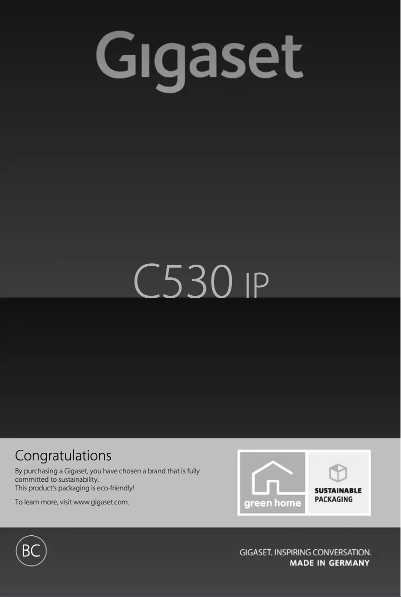 Imagen de la primera página del manual del dispositivo C530