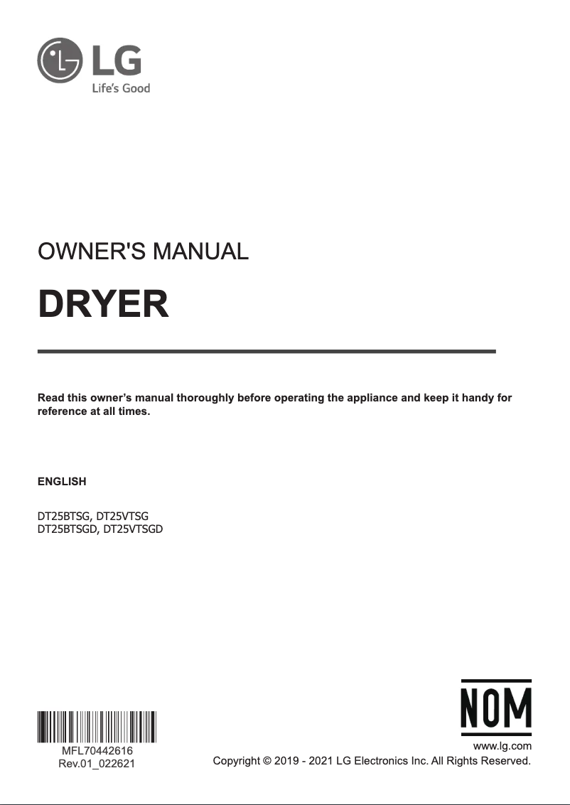 Imagen de la primera página del manual del dispositivo DT25BTSGD