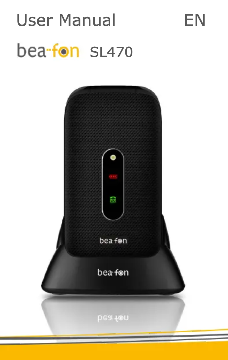 Imagen de la primera página del manual del dispositivo SL470