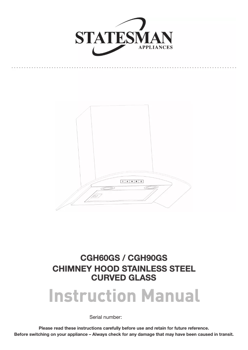 Imagen de la primera página del manual del dispositivo CGH60GS