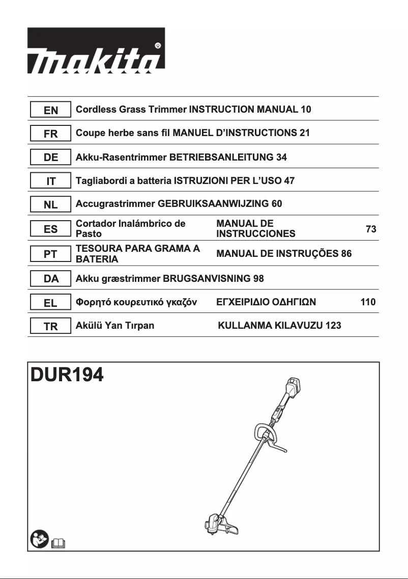 Imagen de la primera página del manual del dispositivo DUR194